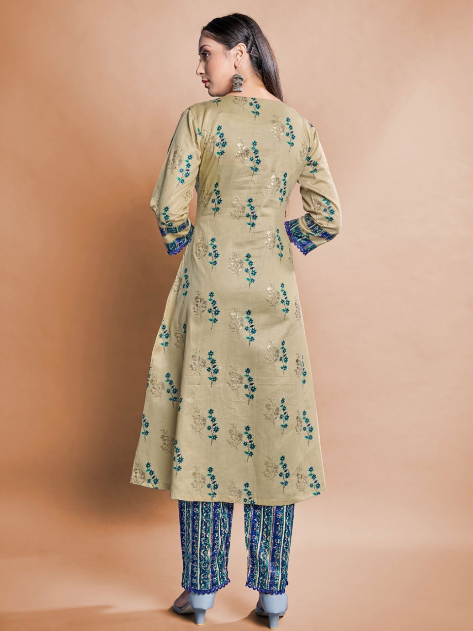 Style Instant Sanjana Fancy Ethnic Wear Wholesale Cotton Kurti With Bottom